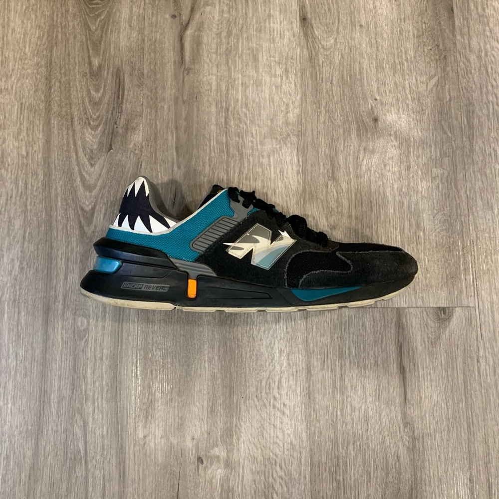 Men’s size US 13 - New Balance 997S x Shoe Palace ‘Great White (Black Toe)’